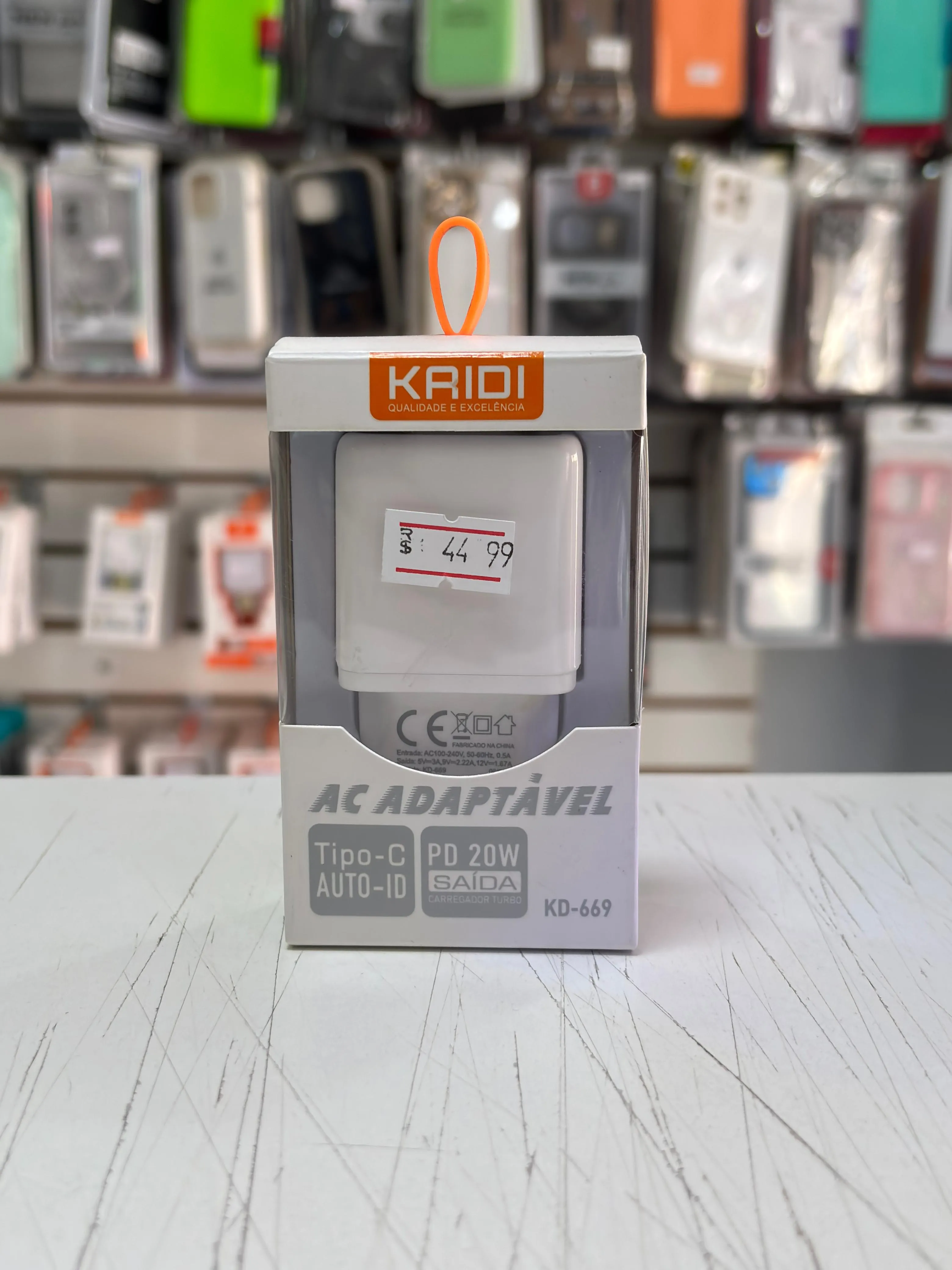 Fonte kaidi 20w tipo-c