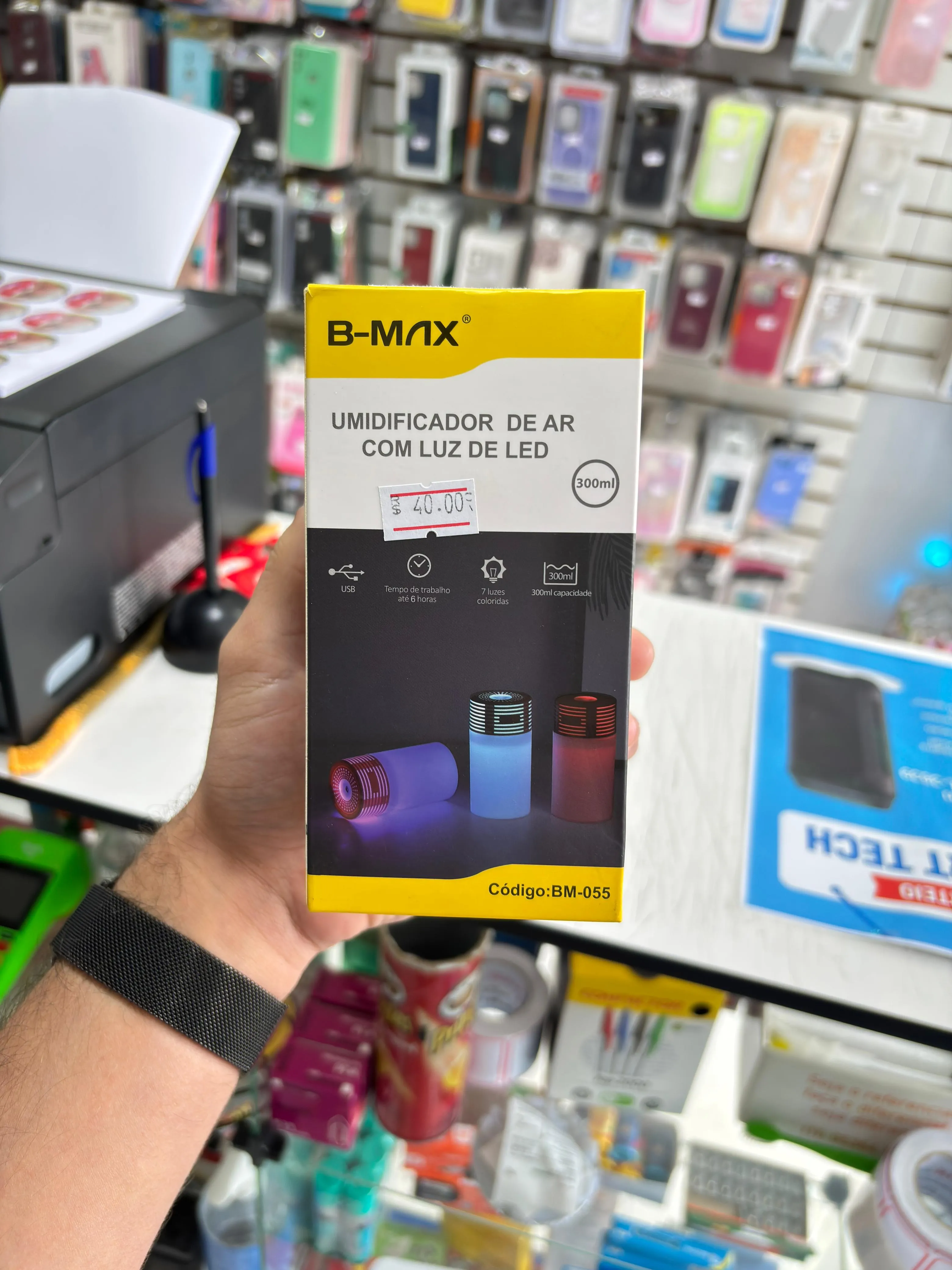 Umidificador de ar com led BM-055