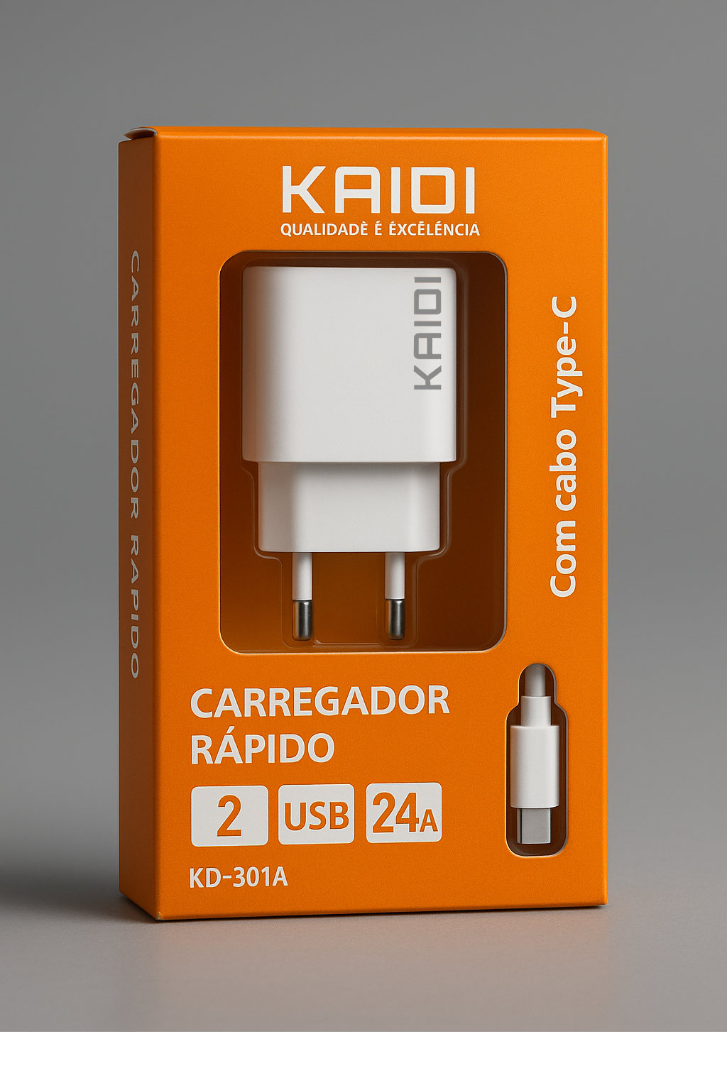 Carregador completo kaidi Tipo-c